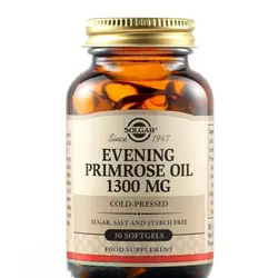 کپسول روغن گل مغربی ( پامچال ) برند سولگار 1300 میلی گرم 30 عددی ساخت آمریکا Solgar Evening Primrose Oil 1300mg 30softgels