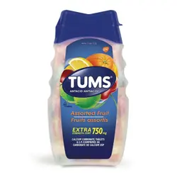 قرص جویدنی تامز اکسترا 750 میل ضد اسید و سوزش معده ۱۰۰ عددی tums extra 750mg