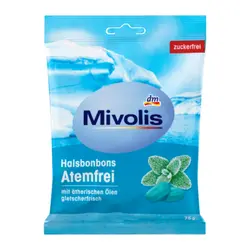 آبنبات اکالیپتوس برند mivolis ساخت آلمان 75 گرمی