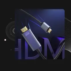 کابل تبدیل Type-C به HDMI دی ام مدل CHB024