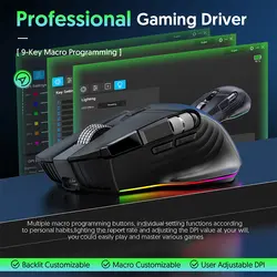 ماوس مخصوص بازی بی سیم و با سیم ام کی ای اس پی ان مدل W13(ارسال رایگان به تمام نقاط ایران)