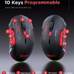 ماوس بی سیم مخصوص بازی ام کی ای اس پی ان مدل W12