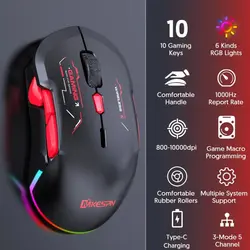 ماوس بی سیم مخصوص بازی ام کی ای اس پی ان مدل W12