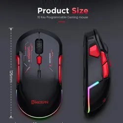 ماوس بی سیم مخصوص بازی ام کی ای اس پی ان مدل W12