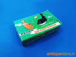 مداد تراش قدیمی مخزن دار (طرح دلفین)