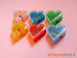 مداد تراش قدیمی مخزن دار (طرح قلب)