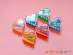 مداد تراش قدیمی مخزن دار (طرح قلب)