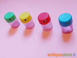 مداد تراش قدیمی مخزن دار (طرح استوانه ای)