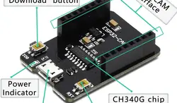 شیلد پروگرامر ESP32-CAM (برد کمکی USB)