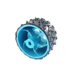 چرخ 2 اینچی مخصوص رباتیک طرح داکار آبی  Robotic  Wheel