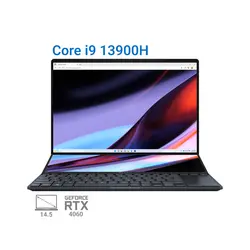 لپ تاپ ایسوس زنبوک 2023 مدل  ASUS Zenbook Pro 14 Duo UX8402VV i9 13900H RTX4060 85W 32G 1T OLED 2.8K 120Hz