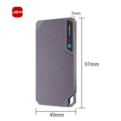 باکس هارد SSD تمام آلومینیومی مدل JEYI Jiayi Zebra 007 Aluminum SSD Box NVMe 10 Gbps