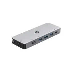 هاب USB-C اورجینال HP مدل  HP Docking Station USB Type-C Hub PD HDMI USB3.0 LAN 2SM31PA#AB2