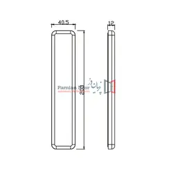 درب ضد حریق با شیشه دید 180 CM