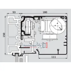 درب ضد حریق اتاق سرور دارای تهویه در قسمت بالا درب