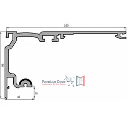 درب ضد حریق اتاق سرور دارای تهویه در قسمت بالا درب