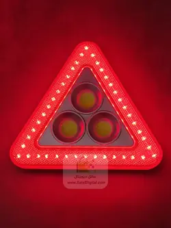 چراغ  خطر مثلثی شارژی مدل HS-8018 | به همراه ویدئو محصول