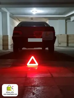 چراغ  خطر مثلثی شارژی مدل HS-8018 | به همراه ویدئو محصول