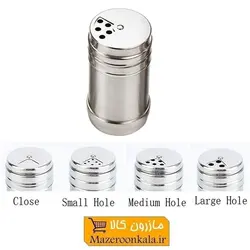 نمکدان و فلفل پاش استیل خارجی  HZF-015