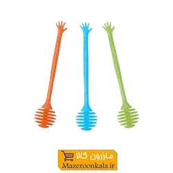 قاشق عسل خوری پلاستیکی طرح دست HGA-003