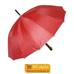 چتر زنانه رنگی داخل نقره ای دسته طرح چوب ۱۶ فنر HCH-012