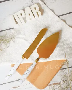 ست کارد کیک دسته ماربل