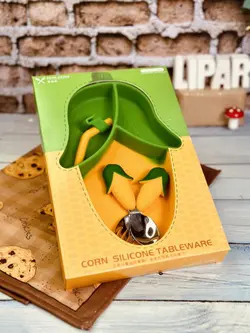 ظرف غذای کودک سلیکونی ذرت کد 0983