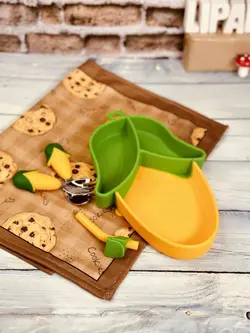 ظرف غذای کودک سلیکونی ذرت کد 0983