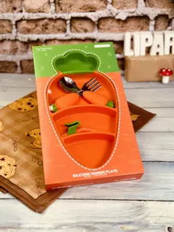ظرف غذای کودک سلیکونی هویج کد 1002