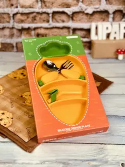 ظرف غذای کودک سلیکونی هویج کد 1002