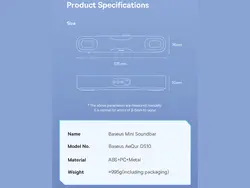 ساندبار و اسپیکر بلوتوثی بیسوس Baseus AeQur DS10 Sound Positioning Acoustics A20054402111