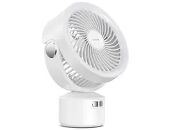 پنکه دستی دارای پایه جداشدنی، چراغ و ریموت کنترل یوسامز USAMS US-ZB258 Multi-functional Outdoor Silent Fan