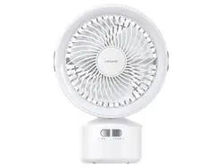 پنکه دستی دارای پایه جداشدنی، چراغ و ریموت کنترل یوسامز USAMS US-ZB258 Multi-functional Outdoor Silent Fan
