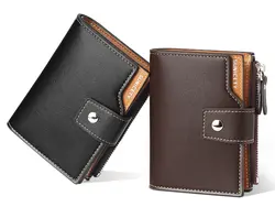 کیف پول و جاکارتی مردانه کوچک سانی ستی SUNICETY S3064 Men's Leather Short Wallet Card Holder