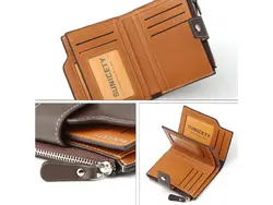 کیف پول و جاکارتی مردانه کوچک سانی ستی SUNICETY S3064 Men's Leather Short Wallet Card Holder