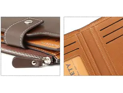 کیف پول و جاکارتی مردانه کوچک سانی ستی SUNICETY S3064 Men's Leather Short Wallet Card Holder