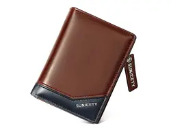 کیف پول و جاکارتی مردانه کوچک زیپ دار سانی ستی SUNICETY S3004 zipper short men's wallet
