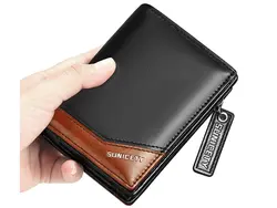کیف پول و جاکارتی مردانه کوچک زیپ دار سانی ستی SUNICETY S3004 zipper short men's wallet