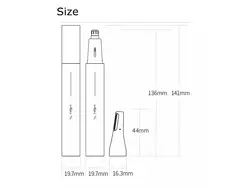 اصلاح کننده برقی موی بینی و ابرو شیائومی Xiaomi MSN H3  Electric Nose Hair Trimmer