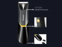 ماشین اصلاح موی بدن شارژی ضدآب کمی Kemei Body Hair Trimmer KM-3208