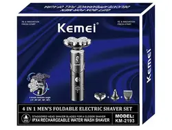 ریش تراش شارژی کمی KEMEI Multifunction Cordless Electric Shaver TXD-KM-2193