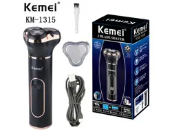 ریش تراش شارژی ضدآب کمی Kemei Rechargeable Facial Electric Shaver Km-1315