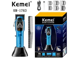 ماشین اصلاح موی سر و بدن حرفه‌ای شارژی کمی Kemei KM-1763 Hair Clippers Rechargeable Hair Trimmers For Salon