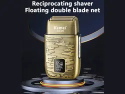ریش تراش ضدآب شارژی حرفه‌ای دارای نمایشگر کمی Kemei Mini Beard Shaver Km-870 Portable