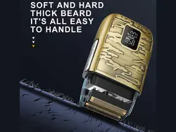 ریش تراش ضدآب شارژی حرفه‌ای دارای نمایشگر کمی Kemei Mini Beard Shaver Km-870 Portable