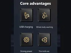 ریش تراش ضدآب شارژی حرفه‌ای دارای نمایشگر کمی Kemei Mini Beard Shaver Km-870 Portable