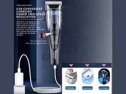 ماشین اصلاح موی سر و صورت شارژی کمی Kemei Professional Electric Hair Trimmer KM-3235