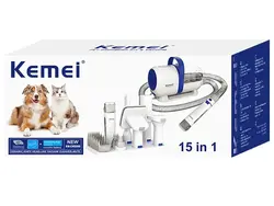 ست ابزار نظافت حیوانات خانگی شارژی کمی Kemei Pets Grooming Tools Set Electric km-cw2098