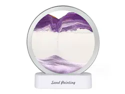 چراغ شب تزیینی سه بعدی شن و ماسه Quicksand Painting Hourglass Ornament Lamp 3d AX-218