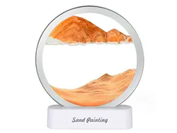 چراغ شب تزیینی سه بعدی شن و ماسه Quicksand Painting Hourglass Ornament Lamp 3d AX-218